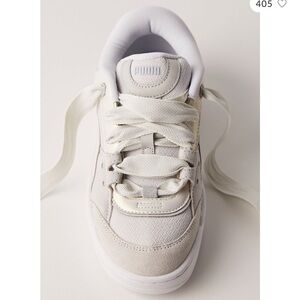 Puma Classic White and Grey Sneakers